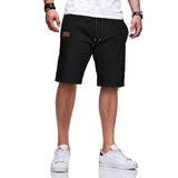 1 x RAW Customer Returns Ougelebo Shorts Men Shorts Men Summer Shorts Men Chino Cotton Pants Short Elastic Waist with Drawstring Black XL - RRP €30.24