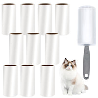 5 x RAW Customer Returns Lint roller 10 rolls lint roller reusable Le with dispenser 1 dust cover lint rollers extra sticky lint roller for clothing animal hair cat hair dog hair 60 sheets each  - RRP €47.95