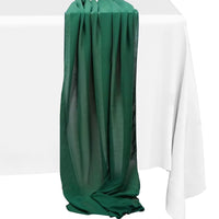 3 x Brand New Chiffon Table Runner Dark Green  - RRP €27.18