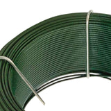 1 x RAW Customer Returns Amagabeli 6 x 50m binding wire green metal garden tension wire 1.35 mm craft wire flower wire garden wire fence wire rustproof galvanized fence accessories wire PVC WR8 DA031 - RRP €15.05