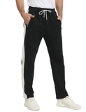 1 x RAW Customer Returns JustSun jogging pants men s training pants sports pants men s long cotton leisure pants men s joggers zipper pockets black L - RRP €33.26