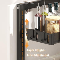 1 x RAW Customer Returns Whemyreat Over the Door Pantry Organizer, 4 Tier Adjustable Over the Door Spice Rack, Hanging Door Rack with 4 Removable Baskets, Organizer for Pantry Doors Storage, 86x40x17cm - RRP €43.36