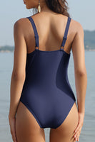 2 x RAW Customer Returns SHEKINI Women s One-Piece Swimsuit Adjustable Wide Straps Tummy Control Swimwear Backless Slim One Piece Swimsuit for Women S, D-Dark Blue  - RRP €68.9