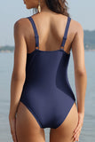 2 x RAW Customer Returns SHEKINI Women s One-Piece Swimsuit Adjustable Wide Straps Tummy Control Swimwear Backless Slim One Piece Swimsuit for Women S, D-Dark Blue  - RRP €68.9