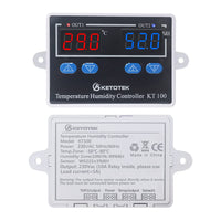 1 x RAW Customer Returns KETOTEK Digital Thermoregulator with Probe, Humidity and Temperature Controller, 220V Thermostat Module Heating Cooling Controller for Egg Incubator Homebrew Greenhouse - RRP €31.25