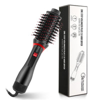 1 x RAW Customer Returns PDGROW Hot Air Brush Round Brush Hair Dryer, Improved Plus 2.0 Styling Brush, 4-in-1 One Step Blow Dryer Brush and Styler Volumizer with Negative Ion Ceramic Titanium Drum Hair Dryer Brush Straightening Brush - RRP €40.33