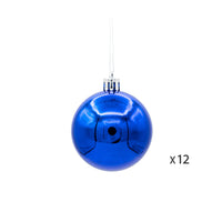 1 x Brand New Christmas Tree Balls - Christmas Decorations, Small Christmas Balls Diameter 6cm - Special Christmas Decorations - Christmas Decorations For Tree - 24 Blue Balls For Christmas Decorations - RRP €20.16