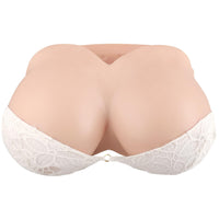 1 x RAW Customer Returns ICEVER Silicone False Breast Forms Cotton Filled Strapless B Cup Realistic Breast Prostheses for Crossdresser Cosplay Transgender Mastectomy Size L - B Cup, Light Skin Ivory White  - RRP €109.99