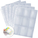 1 x RAW Customer Returns Koogel 540 Pockets Trading Card Sleeves, 60 Pages Per 9-Pockets Empty Scrapbook 11 Holes A4 Card Sleeves for Ring Binders Transparent - RRP €10.07