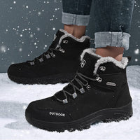 1 x RAW Customer Returns SPSHOOS Men s Winter Shoes Warm Lined Trekking Hiking Boots Waterproof Winter Boots Non-Slip Hiking Shoes Black 45 - RRP €50.2