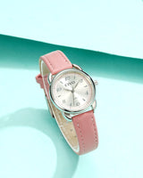 1 x RAW Customer Returns CIVO Watch Women Pink Leather Numbers Classic Quartz Analog Wrist Watch Women Waterproof Minimalist Elegant Casual Gifts Watches for Women - RRP €18.99