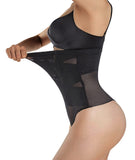 1 x Brand New CheChury Women s Shapewear Panties Flat Stomach Invisible High Waist Slimming Shapewear Lace Effective Panties Underwear,Black,XL - RRP €22.8