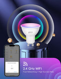 1 x RAW Customer Returns Aigostar Alexa Light Bulb GU10 SL2 Smart Lamp 4.9W WLAN Lamp LED RGBCW 2700-6500K Dimmable, 26 Scene Mode, App Control, Compatible with Alexa Google Home, No Hub Required, 6 Pieces - RRP €34.03