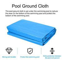 1 x RAW Customer Returns Pool ground sheet, pool ground cloth, foldable swimming pool floor protection, waterproof rectangular pool mat for frame pool and above ground pools 396 396cm  - RRP €30.35