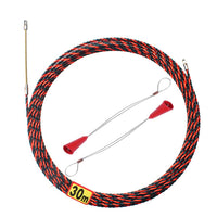 1 x RAW Customer Returns Foreverup cable laying pull-in wire 30m, pull-in tape pull-in wire, polyester pull-in wire with 2 guide springs, pull-through aid pull-in aid diameter 6.0mm for pull-in tape for cable laying - RRP €31.46