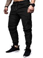 1 x RAW Customer Returns Elegancity Black cargo trousers, men s chino trousers with 6 pockets, cargo trousers, stretch jogging trousers for men with elastic waistband, elastic trousers M - RRP €38.99