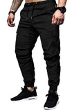 1 x RAW Customer Returns Elegancity Black cargo trousers, men s chino trousers with 6 pockets, cargo trousers, stretch jogging trousers for men with elastic waistband, elastic trousers M - RRP €38.99