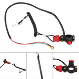 1 x RAW Customer Returns Engine Stop Switch, Outboard Engine Switch Off-Road Universal Wiper Switch Engine Emergency Stop Button Switch with Lanyard for ATV and Motorcycles - RRP €11.81