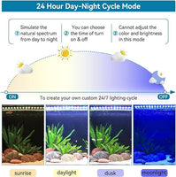 1 x RAW Customer Returns hygger 26W Aquarium LED Light, Full Spectrum Aquarium Lighting with 24 7 Day-Night Cycle Mode, Automatic ON OFF Timer, Adjustable Brightness, 7 Color Options, for 60-76 cm Freshwater Tank - RRP €46.54