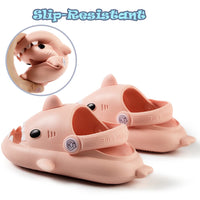 1 x Brand New DRECAGE Cartoon Sharks Clogs Children for Girls Boys Garden Shoes Toddlers Slippers Eva Garden Shoes Slippers Rubber Pink 29-30 EU, Manufacturer Size 170 - RRP €60.0