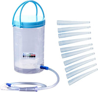 1 x RAW Customer Returns Complete enema for colon cleansing set, MTSXDYT 1200ML enema bucket kit, including 10 pack intestinal tubes, reusable irrigator set for hygienic colon cleansing, BPA-free 10cm intestinal tube  - RRP €22.18