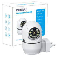 1 x RAW Customer Returns DIDseth indoor surveillance camera, WiFi camera indoor plug and play, 3MP HD WiFi camera, PTZ IP camera, full color and IR night vision, alarm notification, two-way audio - RRP €30.24