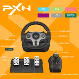 1 x RAW Customer Returns PXN V9 270 900 Racing Steering Wheel with Manual Gear Shift, Pedals, App Tool, Vibration Feedback Gear Shifters for PC, PS4, PS3, Xbox One, Xbox Series, Switch - RRP €177.14