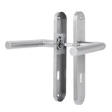 1 x RAW Customer Returns AwmnSrman door handles, interior doors, door handle, door fitting, handle set, room door set, 72 mm BB beard set, set of 3, modern stainless steel, 6 door handles and 6 long plates - RRP €34.98