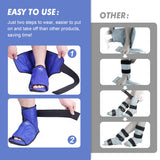 1 x RAW Customer Returns Hilph Cooling Shoes Chemotherapy Cooling Pads Ankle, Gel Cooling Pad Cooling Socks Chemo, Cooling Shoes Reusable for Plantar Fasciitis, Sports Ankle Injury, Feet Swelling, Hot Feet, 1 Piece Blue - RRP €25.2