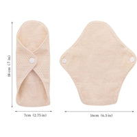 1 x RAW Customer Returns MQUPIN Reusable Sanitary Pads Made of Organic Cotton, 8 Pack Reusable Cotton Pads Washable Panty Liners, Washable Sanitary Pads for Menstruation, Leak-Proof Design, Suitable for All Women - RRP €21.99