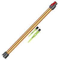 1 x RAW Customer Returns Italdos Telescopic Tube Rigid Extension Rod compatible for Dyson V11 V10 V15 V8 V7 Length 73cm Quick Release Tube - Orange - RRP €32.99