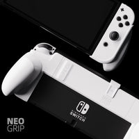 1 x RAW Customer Returns Skull Co. NeoGrip f r Nintendo Switch OLED und Regular Modell Eine andockbare Schutzh lle mit austauschbaren Griffen passend f r alle Handgr en Keine Tragetasche - OLED Wei  - RRP €24.38