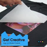 1 x RAW Customer Returns PPD Inkjet Transfer Paper for ironing on Black or Dark T-shirts Textiles - A4 x 5 Sheets PPD-4-5 - RRP €7.46