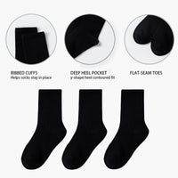 1 x Brand New YANWANG 10 Pairs Toddler Kids Cotton Crew Socks, Cute Cartoon Animal Socks for Boys and Girls M 3-5 Years, Black  - RRP €27.6