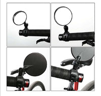 2 x RAW Customer Returns B universal bicycle mirror rear view mirror handlebar mirror safe mirror 3D, 360 degree adjustable rotatable, for bicycle road bike mountain bikes 1 piece  - RRP €21.98