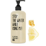 1 x RAW Customer Returns STOP THE WATER WHILE USING ME 1x All Natural Lemon Honey Soap 200ml and 1x Cucumber Lime Soap 200ml , vegan hand soap, 2 x 200ml - RRP €16.06