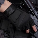 1 x RAW Customer Returns Seibertron SOLAG-T Gloves 3 Finger Free 2 Finger Tactical Sports Waterproof Touch Screen Shock Protection for Airsoft Black L - RRP €21.17