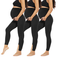 1 x RAW Customer Returns AMIYOYO Women s Maternity Leggings High Waist Pregnancy Leggings Opaque Maternity Pants Casual Pants Stretch Maternity Wear for Pregnant Women Long Black 3,L  - RRP €39.99