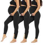 1 x RAW Customer Returns AMIYOYO Women s Maternity Leggings High Waist Pregnancy Leggings Opaque Maternity Pants Casual Pants Stretch Maternity Wear for Pregnant Women Long Black 3,L  - RRP €39.99