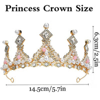 10 x Brand New YGCHEN Princess tiara wedding crown tiara crystal crown crown women s tiara girls tiara rhinestone hair accessories headband birthday crown children crystal tiara - RRP €141.1