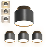 1 x RAW Customer Returns BOYIR Pack of 4 LED surface-mounted spotlights black 7W 3W 900LM surface-mounted spot flat ceiling spotlights round surface-mounted light 3000K 4000K 6000K ceiling spotlight made modern surface-mounted lamp 80x67mm - RRP €83.65