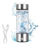 1 x RAW Customer Returns Foreverup Hydrogen Water Bottle, 420ML Hydrogen Generator, Portable Rich Ionizer, Hydrogen Water Generator, Portable Hydrogen Water Lonizer Machine for Home Travel Office Gift - RRP €26.99