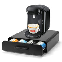 1 x RAW Customer Returns SYSYLY capsule holder drawers for capsules compatible with Tassimo, coffee capsule holder storage drawer coffee capsule storage compartment and machine stand 2-in-1 for Tassimo machine - RRP €39.31