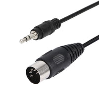 1 x RAW Customer Returns Pin Din MIDI Cable, CERRXIAN 1.6ft 3.5mm 1 8 TRS Stereo Male to 5 Pin Din Male Professional Premium Audio Adapter for Bang Olufsen, Naim, Quad Stereo Systems - RRP €9.06