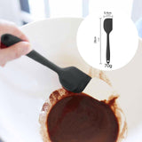 2 x Brand New Silicone spatula, spatula dough scraper, dough scraper silicone, kitchen running plate, silicone spoon, kitchen turner, silicone spatula, ergonomic handle, for cooking, baking and stirring, black - RRP €40.8