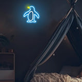 1 x RAW Customer Returns Attivolife Penguin Sign for Wall Decoration, Illuminated LED Lamp in Special Animal Shape with Dimmable USB, Unique Home Living Room Shop Cafe Store Party Decor Birthday Gift - RRP €27.22