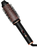 1 x RAW Customer Returns Thermal Brush Curling Brush Hair Styling Heat Brush, 38 mm 1.5in Volume Hair Comb, LCD Display 120-210 , Hot Brush Creates Root Volume and Loose Curls, Dual Voltage Suitable for Travel - RRP €31.45