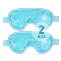 1 x RAW Customer Returns NEWGO Eye Mask Cooling Cooling Mask Face Cooling Glasses for Migraines, Headaches, Swollen, Tired Eyes, Dark Circles, Sinus Pain, Ice Eye Mask, Pack of 2 Blue  - RRP €17.14