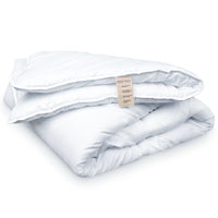 1 x RAW Customer Returns FH FAM HOME HOME COSINESS White Washable Duvet 140 x 200 cm, Made IN Green Certified Quilted Duvet, Hypoallergenic Soft and Durable, Recycled Polyester Hollow Fiber 350g m2, One Person - RRP €36.29