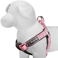 1 x Brand New Blueberry Pet Step-in Harnesses New 3M Reflective 60-75cm Chest Summer Pastel Baby Pink Adjustable Strain Relief Padded Dog Harness, Matching Collar Sold Separately - RRP €20.4